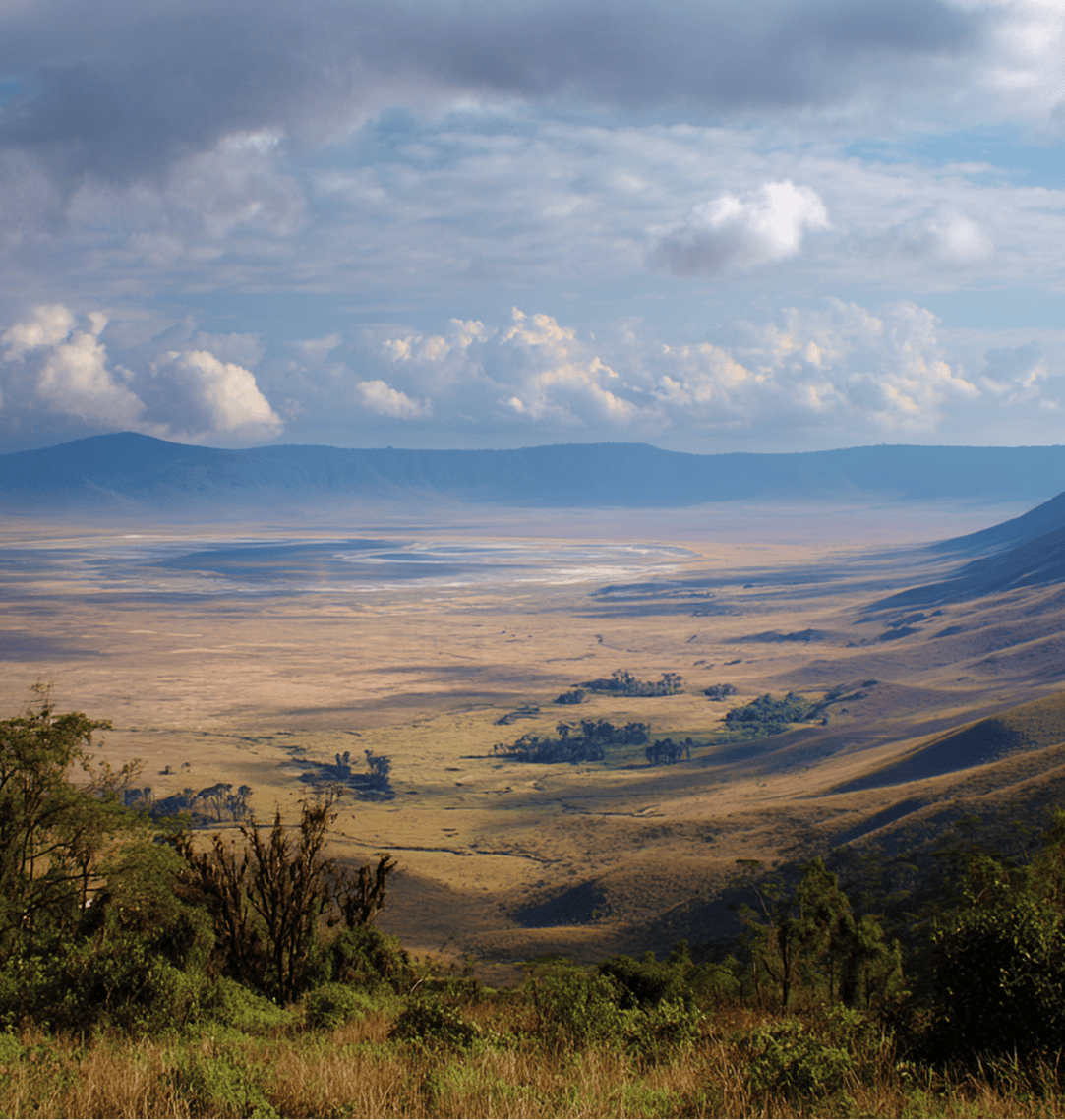 Ngorongoro landscape in Tanzania